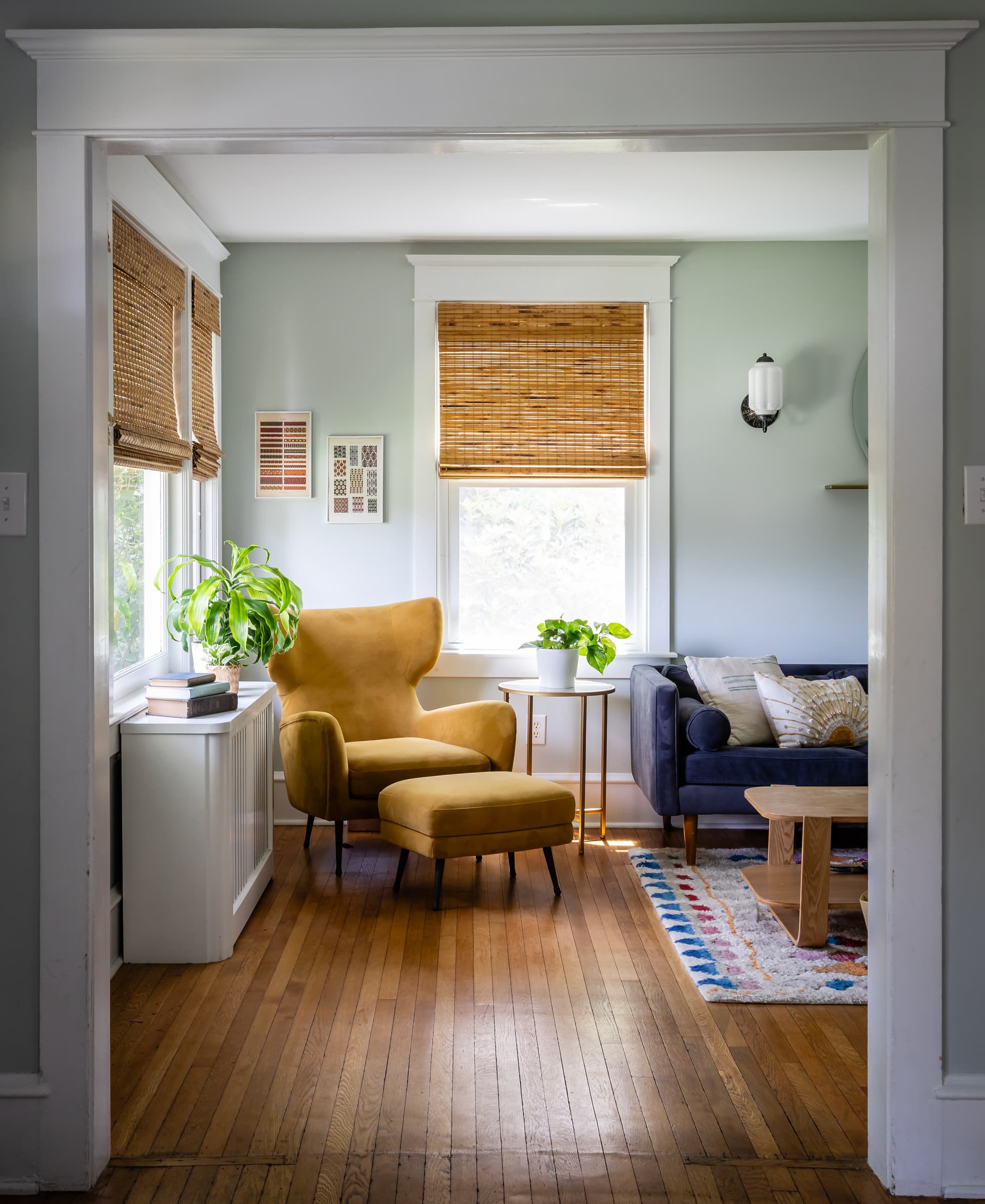 Sitting area with designer furnishings
