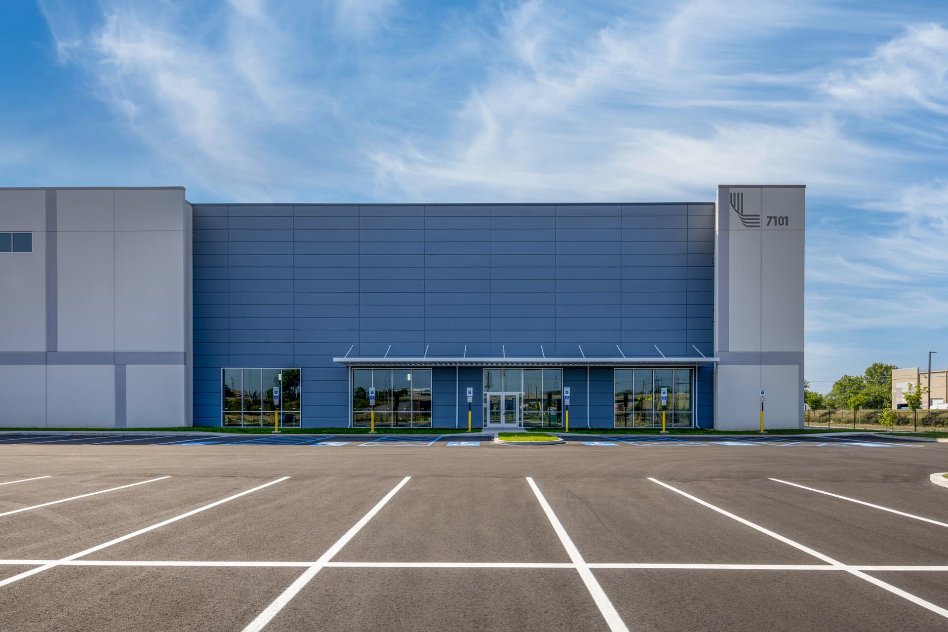 Industrial warehouse exterior