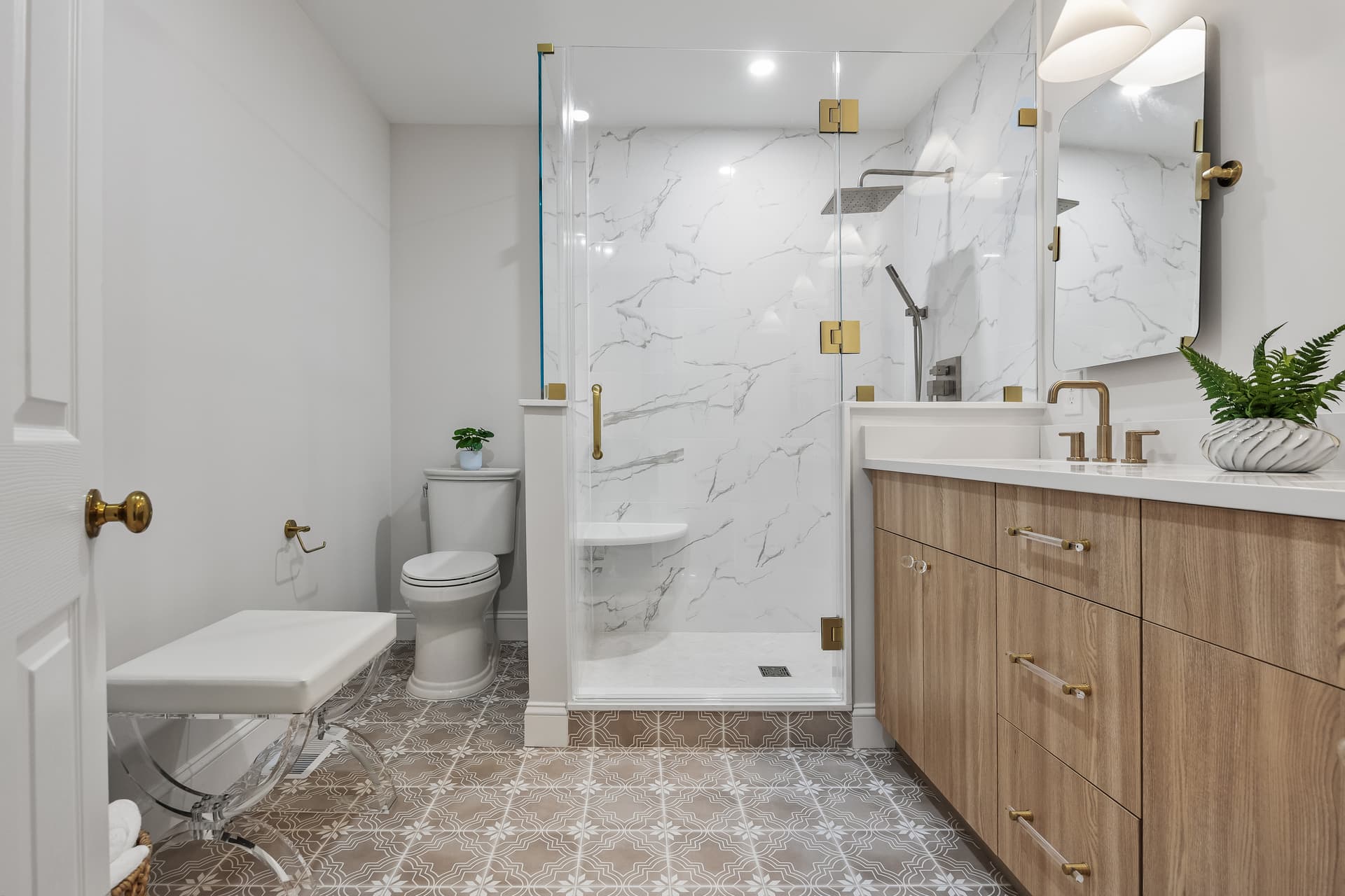 Marble bathroom