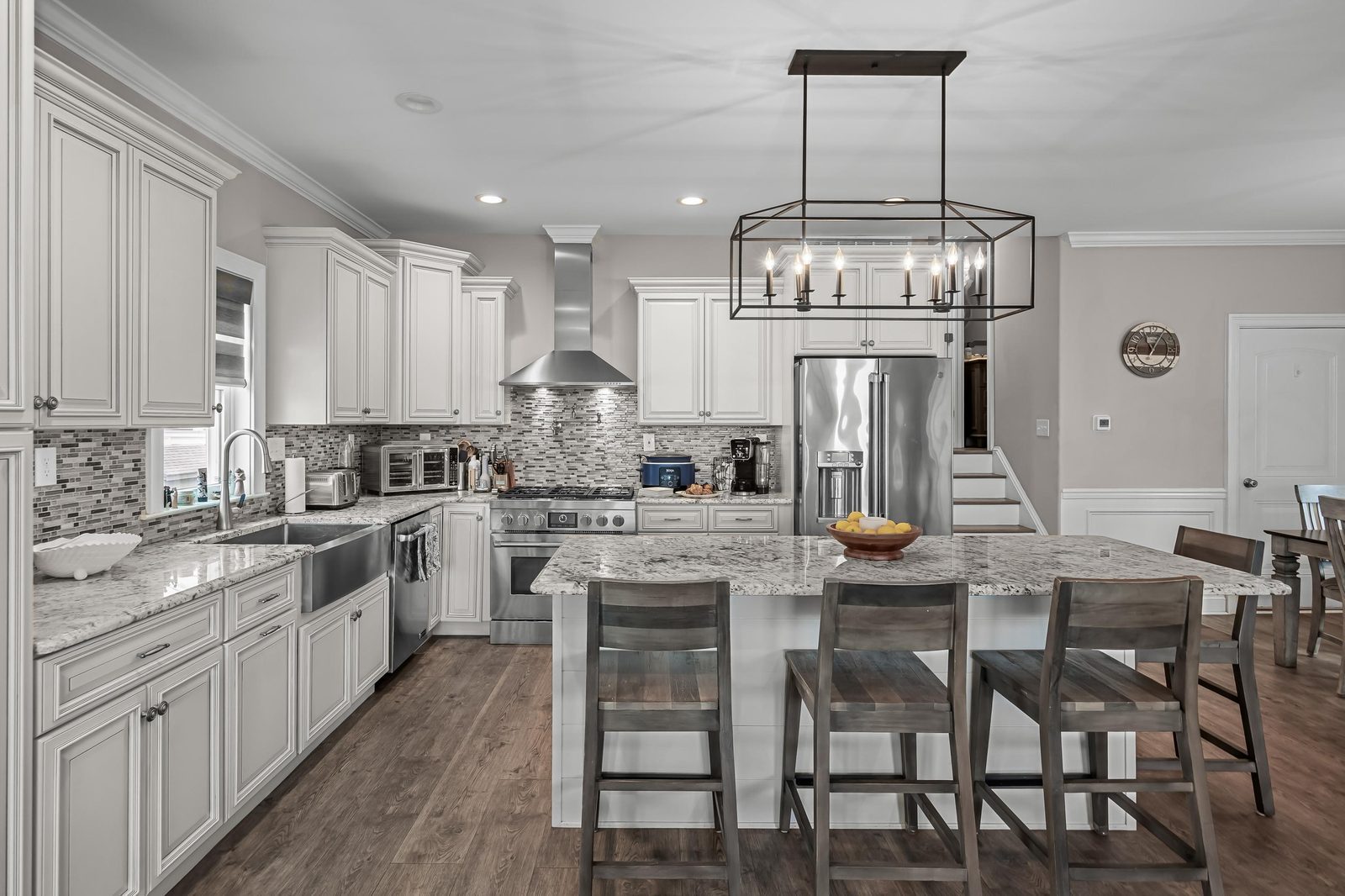 White kitchen island, Ocean City NJ